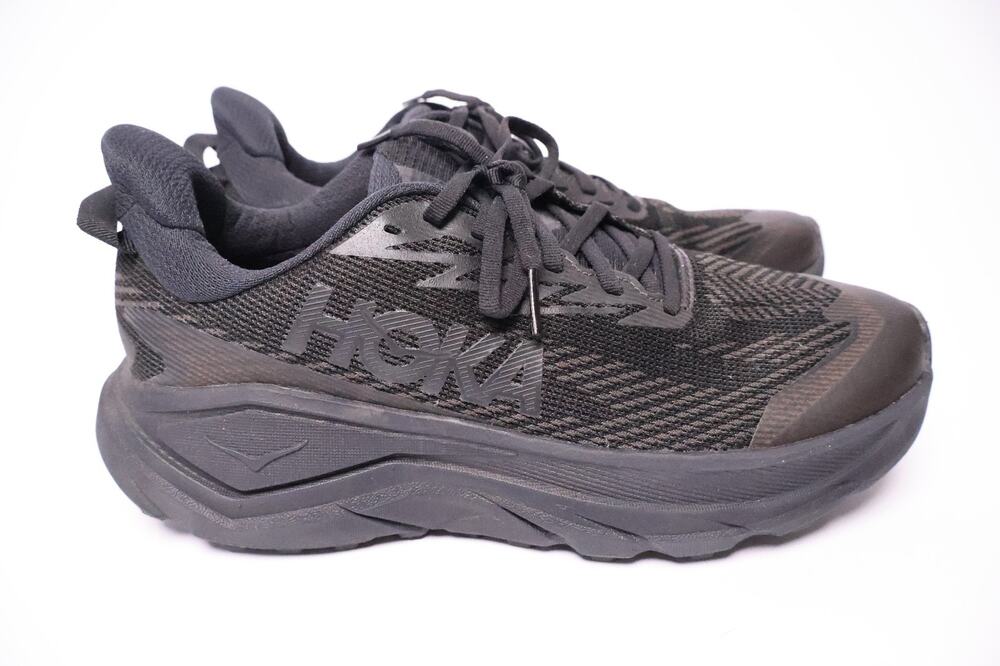 HOKA Challenger 8 GTX GORE-TEX Waterproof Black Carbon Women's Sz 9.5D #202